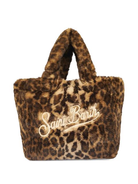 MC2 Saint Barth leopard-pattern logo-embroidered tote bag - Brown - zdjęcie produktu nr 1