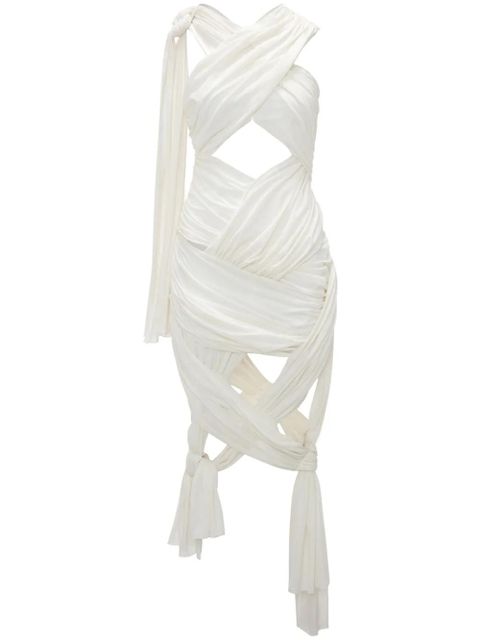 JW Anderson draped wrap midi dress - White - zdjęcie produktu nr 1