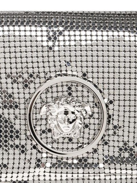 Versace La Medusa metal mesh clutch bag - Silver