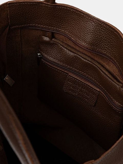 Answear.LAB torebka skórzana kolor brązowy