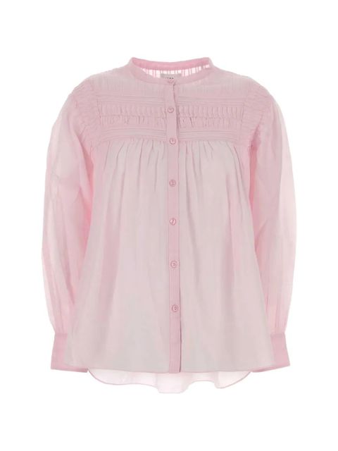 MARANT ÉTOILE Plalia long-sleeves blouse - Pink - zdjęcie produktu nr 1