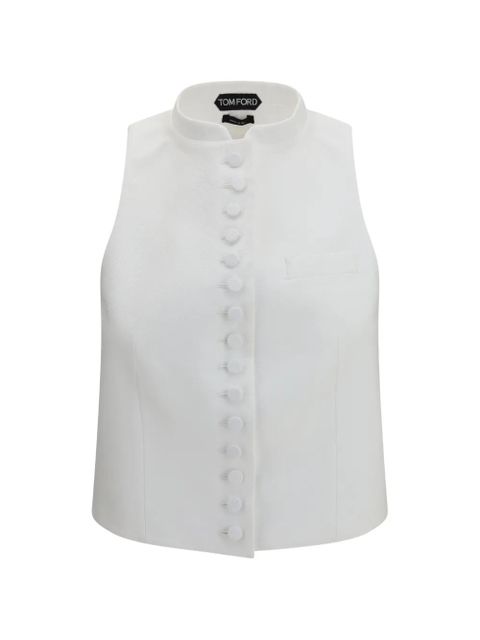 TOM FORD button cotton jacket - White - zdjęcie produktu nr 1