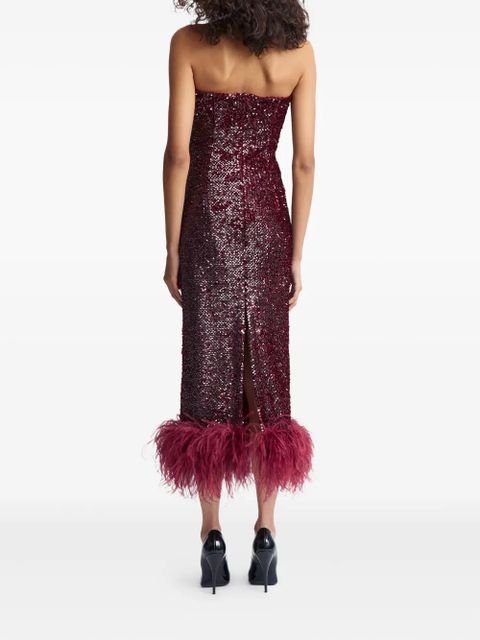 16Arlington Minelli midi dress - Red