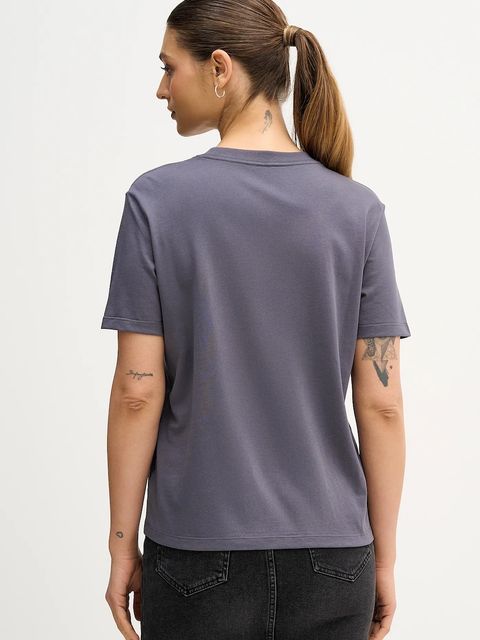 Calvin Klein Jeans t-shirt bawełniany damski kolor szary LV044E215G