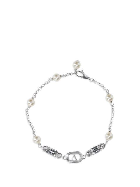 Valentino Garavani Ovalette vlogo signature bracelet - Silver - zdjęcie produktu nr 1