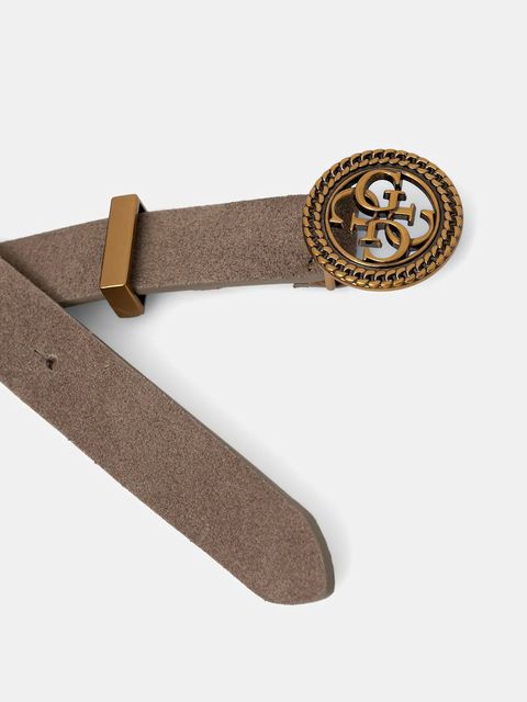 Guess pasek zamszowy damski kolor beżowy W5BZ11 L0491 - zdjęcie produktu nr 2