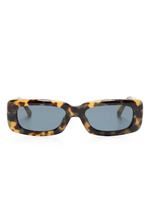 The Attico Mini Mafra rectangle-frame sunglasses - Brown - zdjęcie produktu nr 1