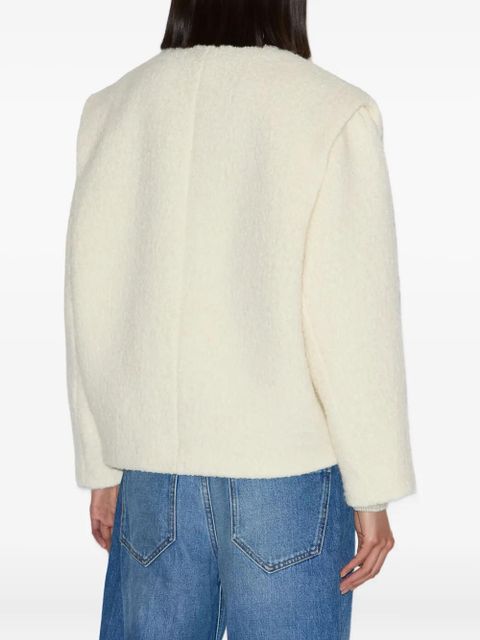 MARANT ÉTOILE Drogo collarless buttoned jacket - Neutrals