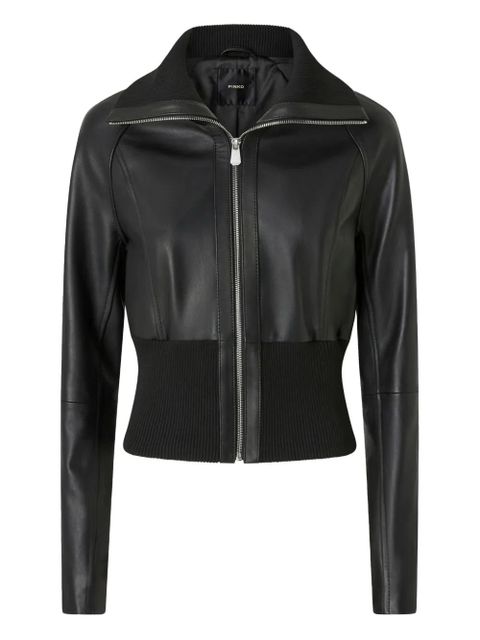 PINKO leather jacket - Black - zdjęcie produktu nr 1