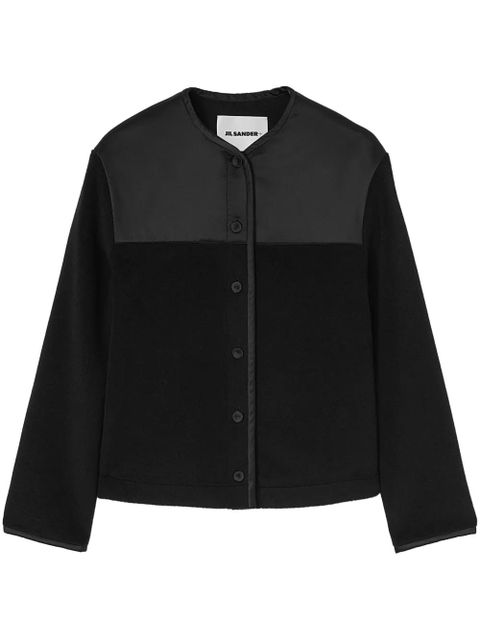 Jil Sander panelled fleece jacket - Black - zdjęcie produktu nr 1