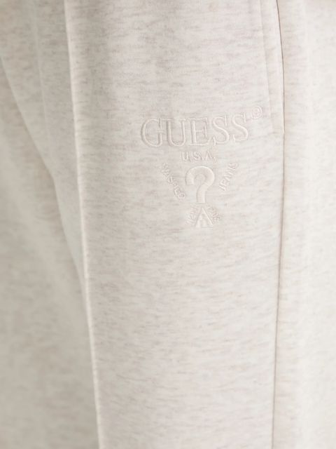 Guess spodnie dresowe ROBERTA kolor szary z aplikacją V5RB13 KC3D2
