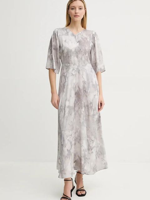 Gestuz sukienka kolor szary maxi prosta 10909874 - zdjęcie produktu nr 1