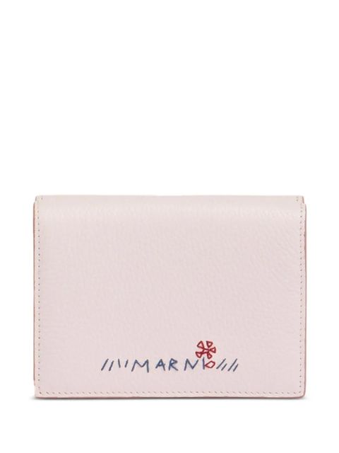 Marni flower-embroidered wallet - Pink - zdjęcie produktu nr 1