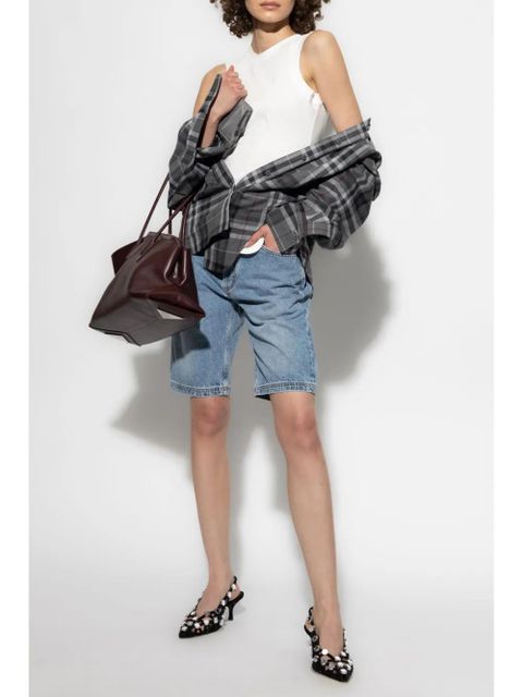 The Attico checked shirt - Grey