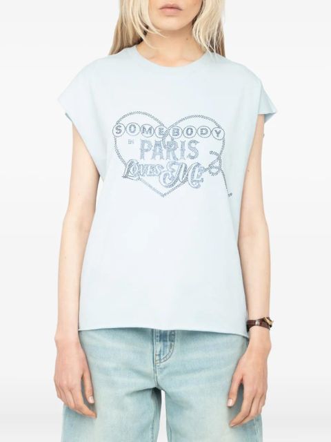 Zadig&Voltaire Cloe T-shirt - Blue - zdjęcie produktu nr 2
