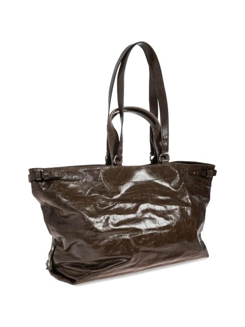 ISABEL MARANT Winna leather tote bag - Green