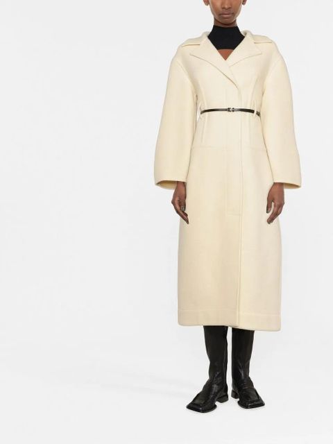 Jil Sander belted wool coat - Neutrals - zdjęcie produktu nr 2
