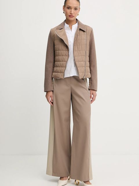 BOSS kurtka z domieszką wełny kolor brązowy przejściowa 50555564 - zdjęcie produktu nr 2