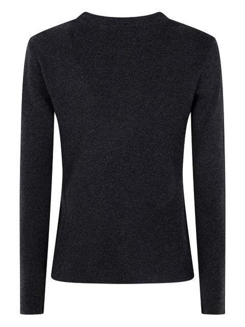 Max Mara long-sleeve round-neck sweater - Grey