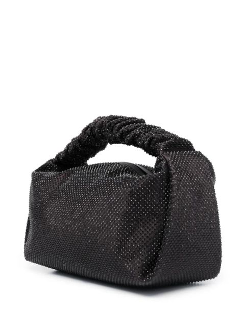 Alexander Wang Scrunchie crystal-embellished mini bag - Black