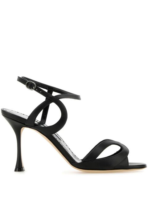 Manolo Blahnik 90mm Elfajrsan sandals - Black - zdjęcie produktu nr 1