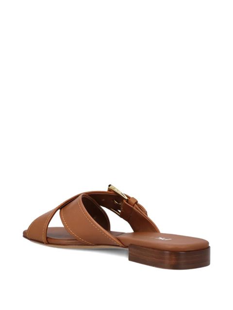Prada buckle strap sandals - Brown