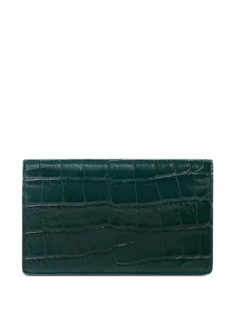 Versace Medusa '95 croc-embossed wallet - Green