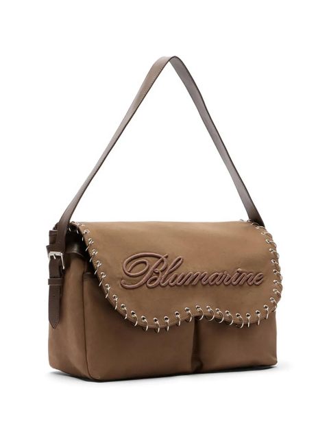 Blumarine embroidery embellishment shoulder bag - Neutrals