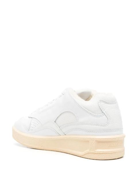 Jil Sander debossed-logo low-top sneakers - White