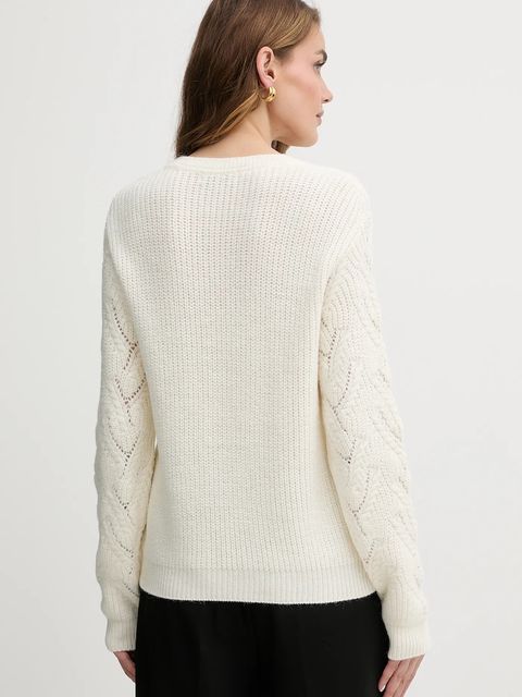 Morgan sweter damski kolor beżowy MAMA - zdjęcie produktu nr 2