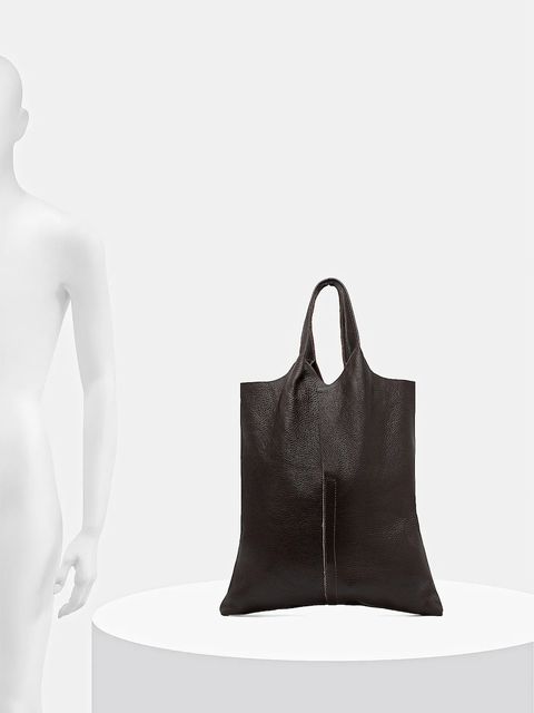 Answear.LAB torebka skórzana kolor brązowy