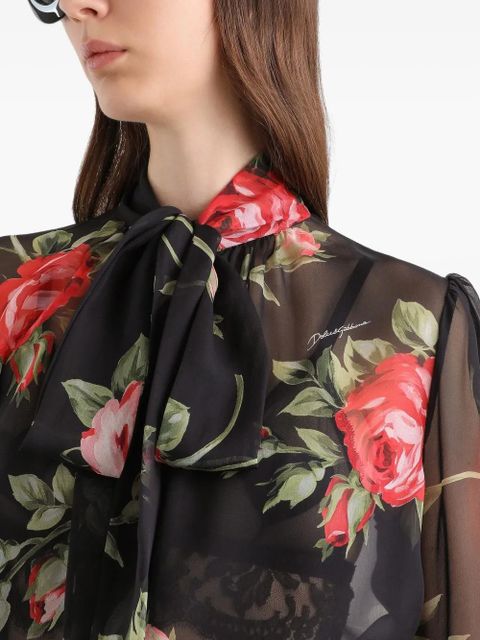 Dolce & Gabbana floral blouse - Black