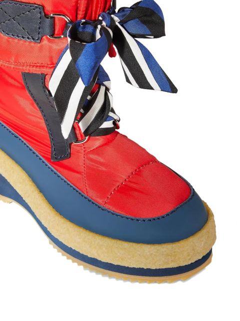 PUCCI Iride ribbon-bow snow boots - Red