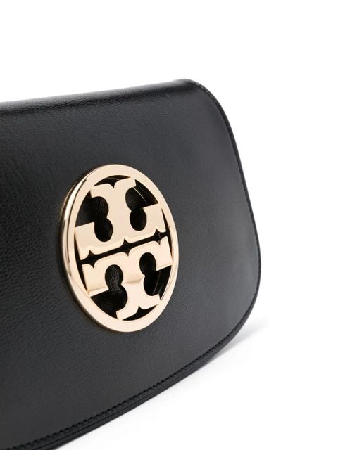 Tory Burch Reva logo-plaque shoulder bag - Black