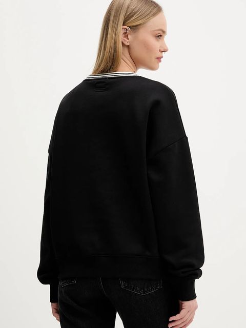 Guess Jeans bluza damska kolor czarny z nadrukiem W5BQ23 KC811