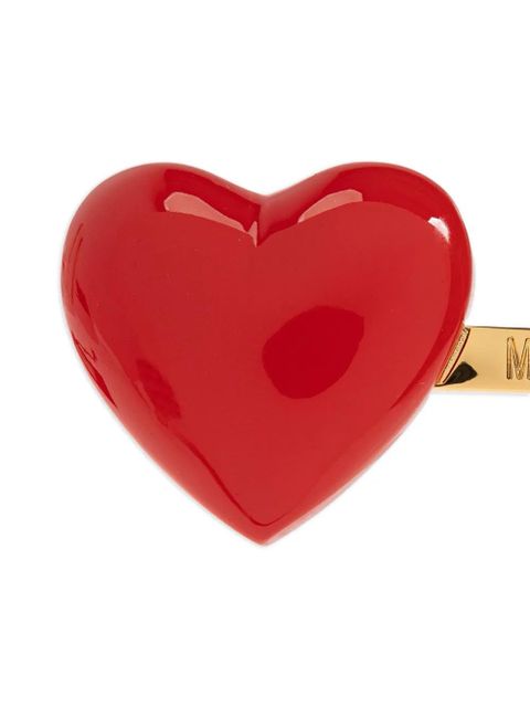 Moschino heart hair clip - Gold