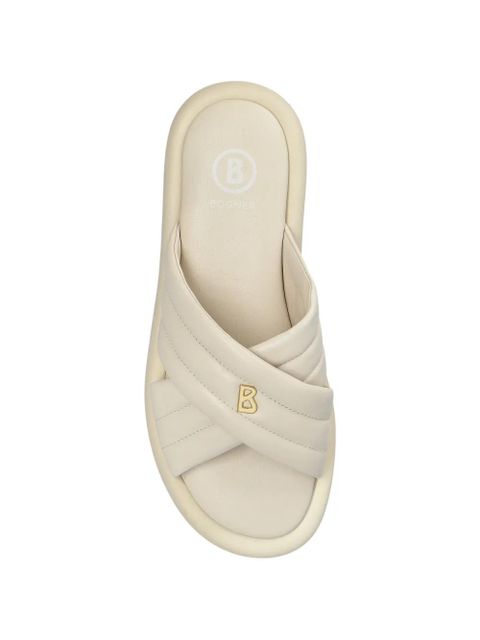 BOGNER Portofino criss-cross slides - Neutrals