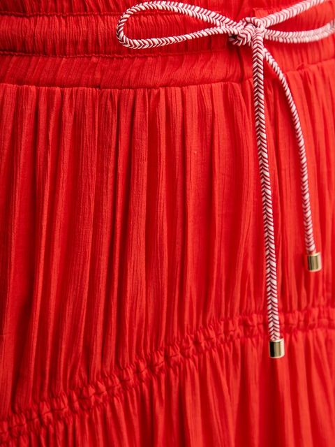 La Petite Française spódnica JOSETTE kolor pomarańczowy midi rozkloszowana JOSETTE