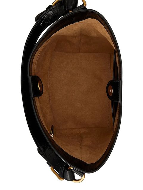 Lauren Ralph Lauren torebka skórzana kolor czarny 431980189