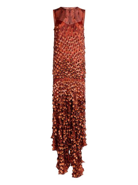 ETRO sequin-embellished sleeveless dress - Red - zdjęcie produktu nr 1