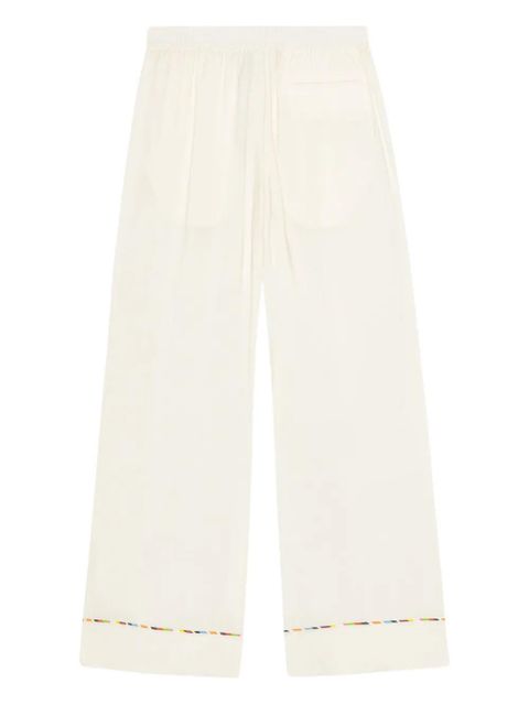GANNI embroidered drawstring trousers - Neutrals - zdjęcie produktu nr 2