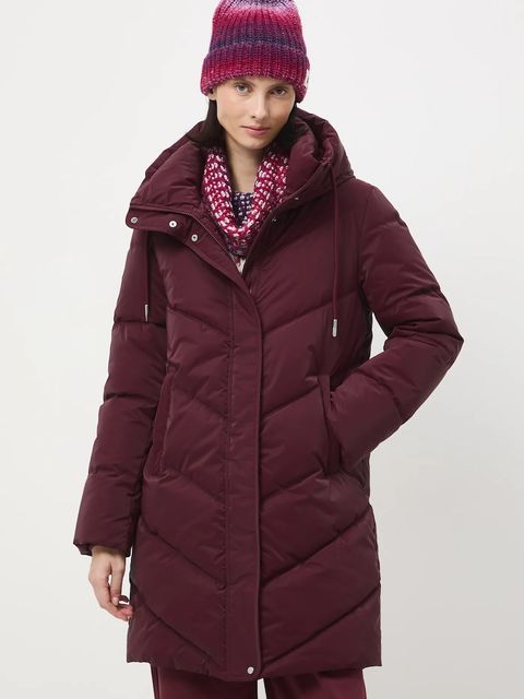 Medicine płaszcz damski kolor bordowy - zdjęcie produktu nr 1