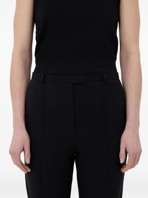 LouLou de Saison pleat-detail straight trousers - Black