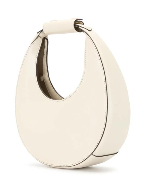 STAUD Moon small leather shoulder bag - White