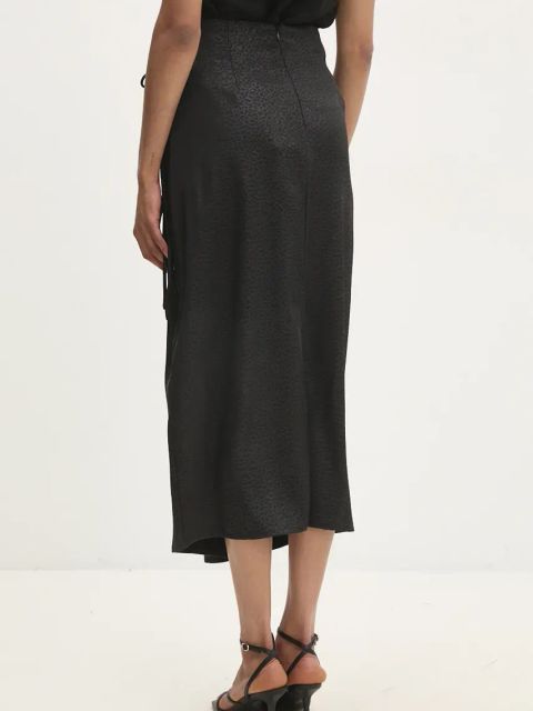 Answear.LAB spódnica kolor czarny midi prosta