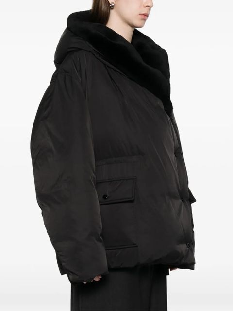 TOTEME cinched puffer jacket - Black