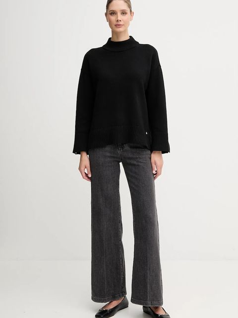 Dkny sweter damski kolor czarny lekki DJ5R0889