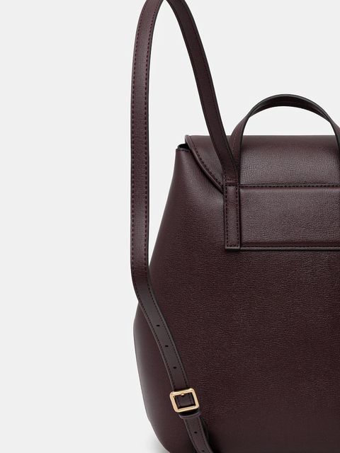 Calvin Klein plecak damski kolor bordowy mały gładki LV04F3297G - zdjęcie produktu nr 2