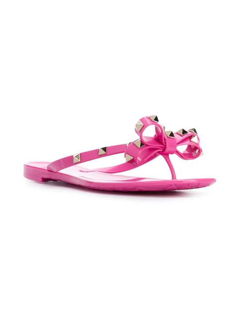 Valentino Garavani Rockstud flip flops - Pink