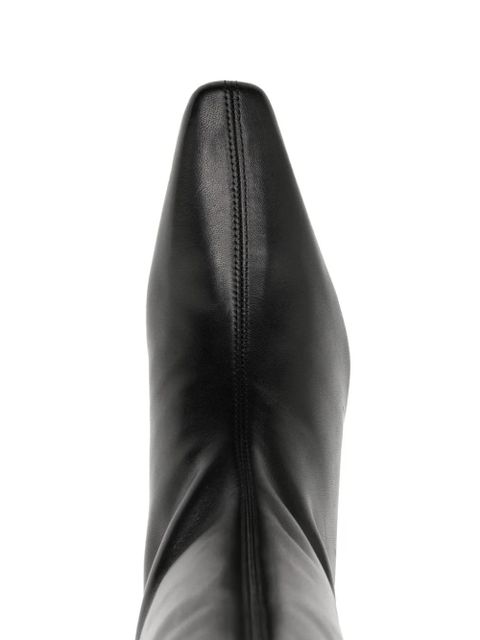 STAUD Wally 55mm knee-high leather boots - Black